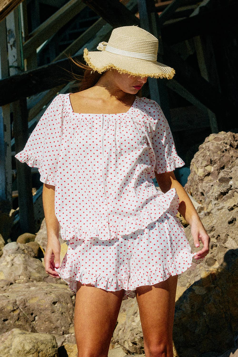 Phoebe Polka Dot Top