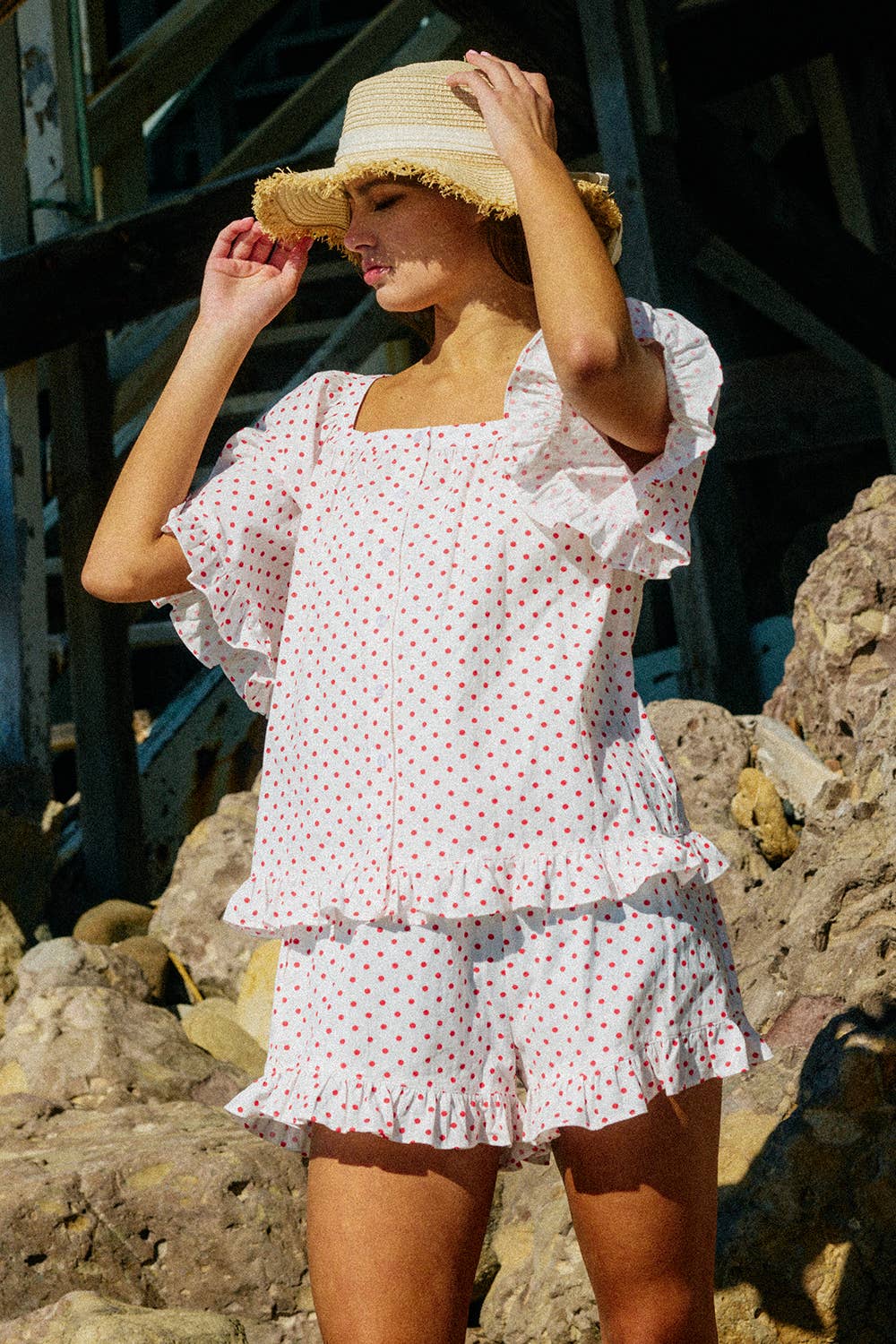 Ava Polka Dot Shorts