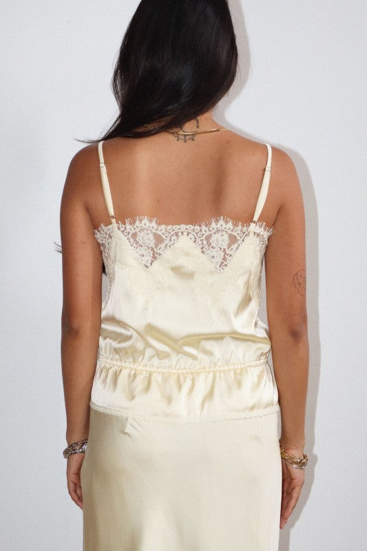 Isabella Satin Lace Cami