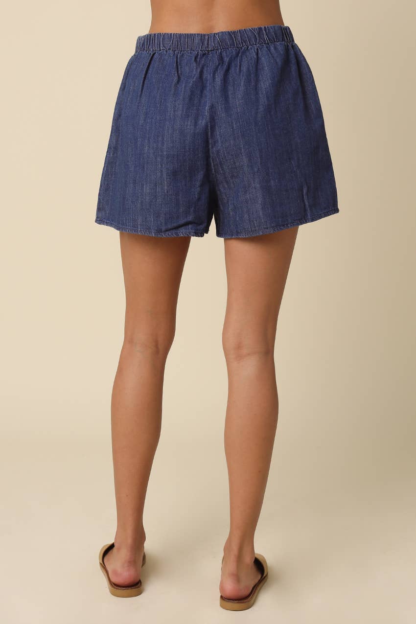 Willow Denim Elastic Shorts