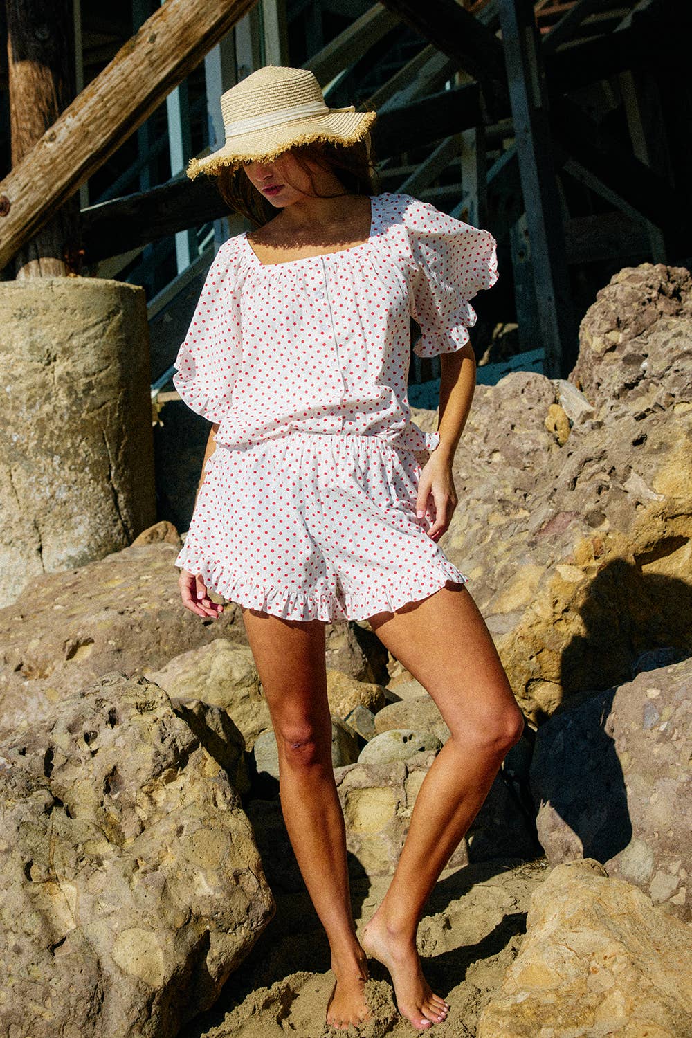 Phoebe Polka Dot Top