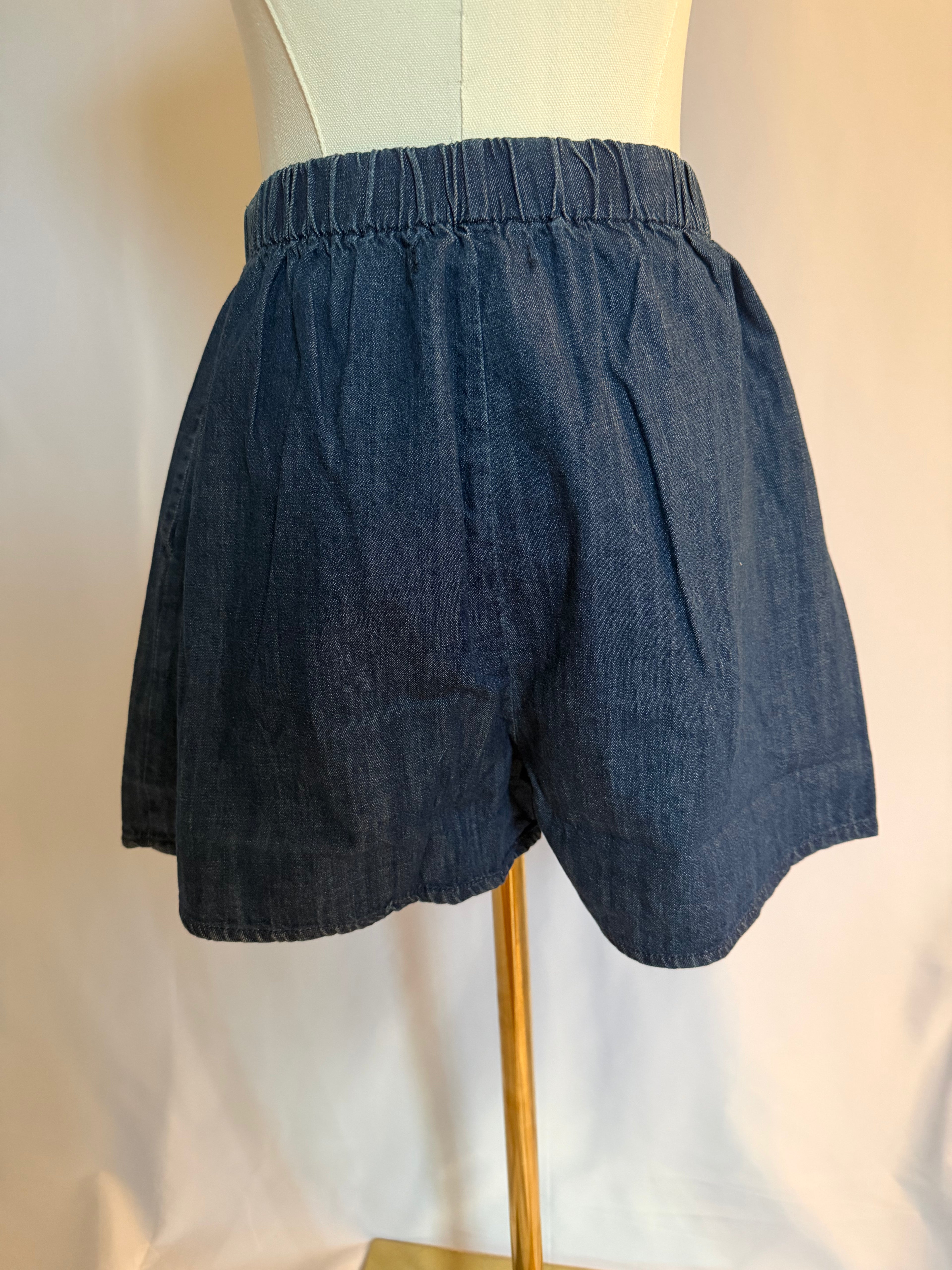 Willow Denim Elastic Shorts