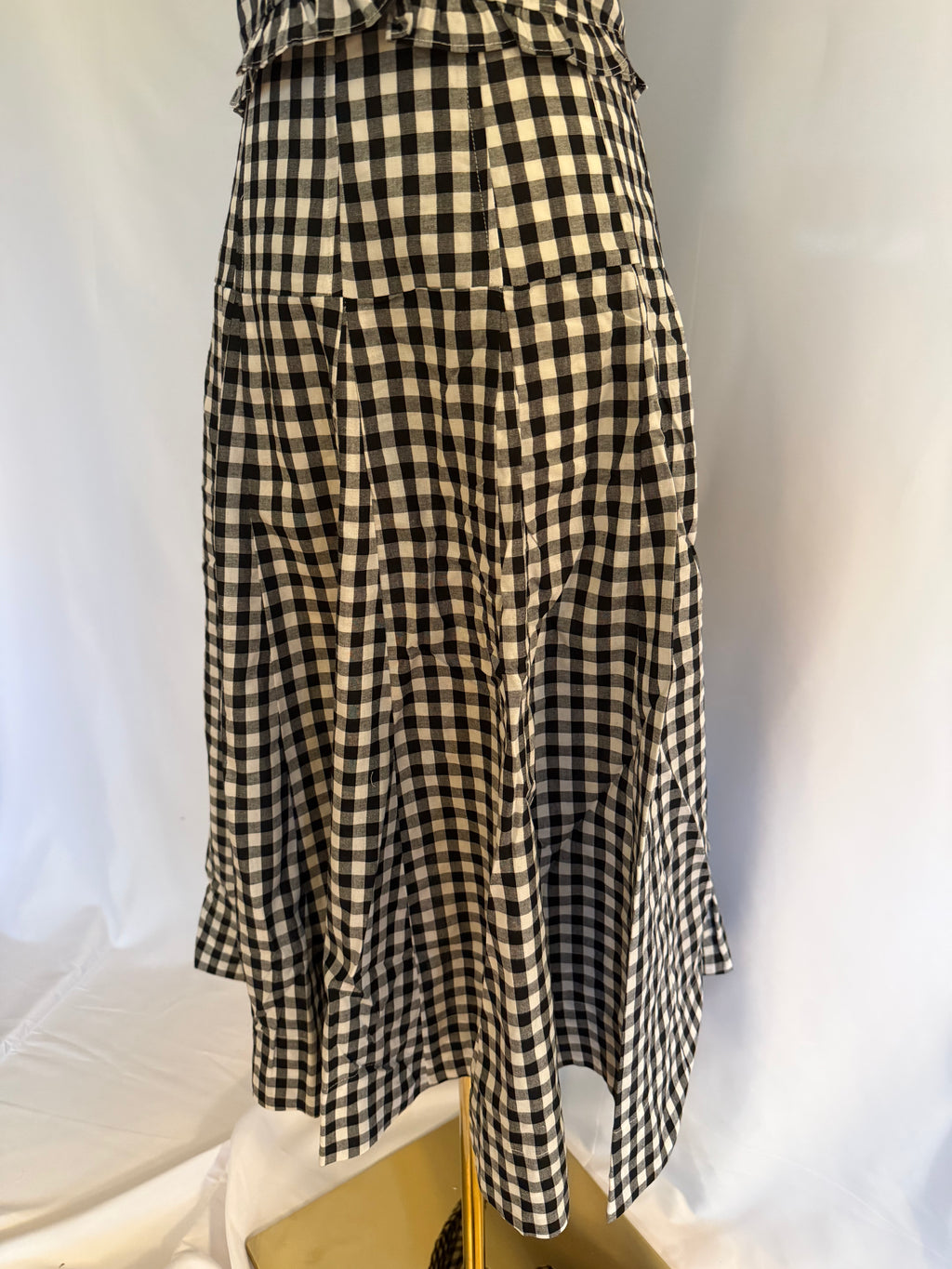 Emma Gingham Midi Skirt