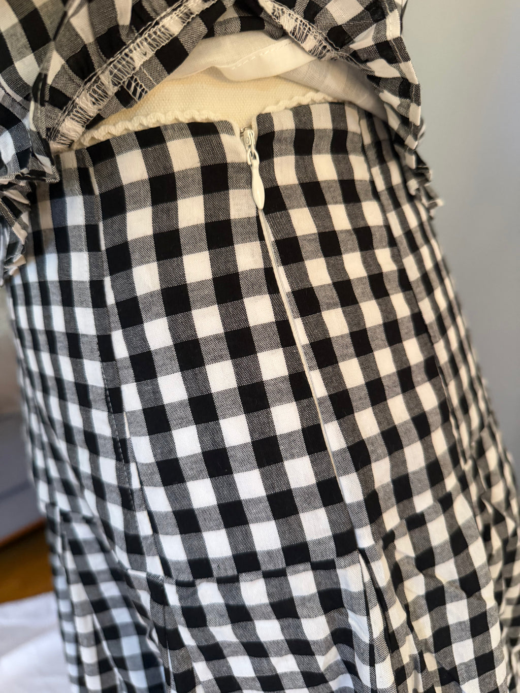 Emma Gingham Midi Skirt