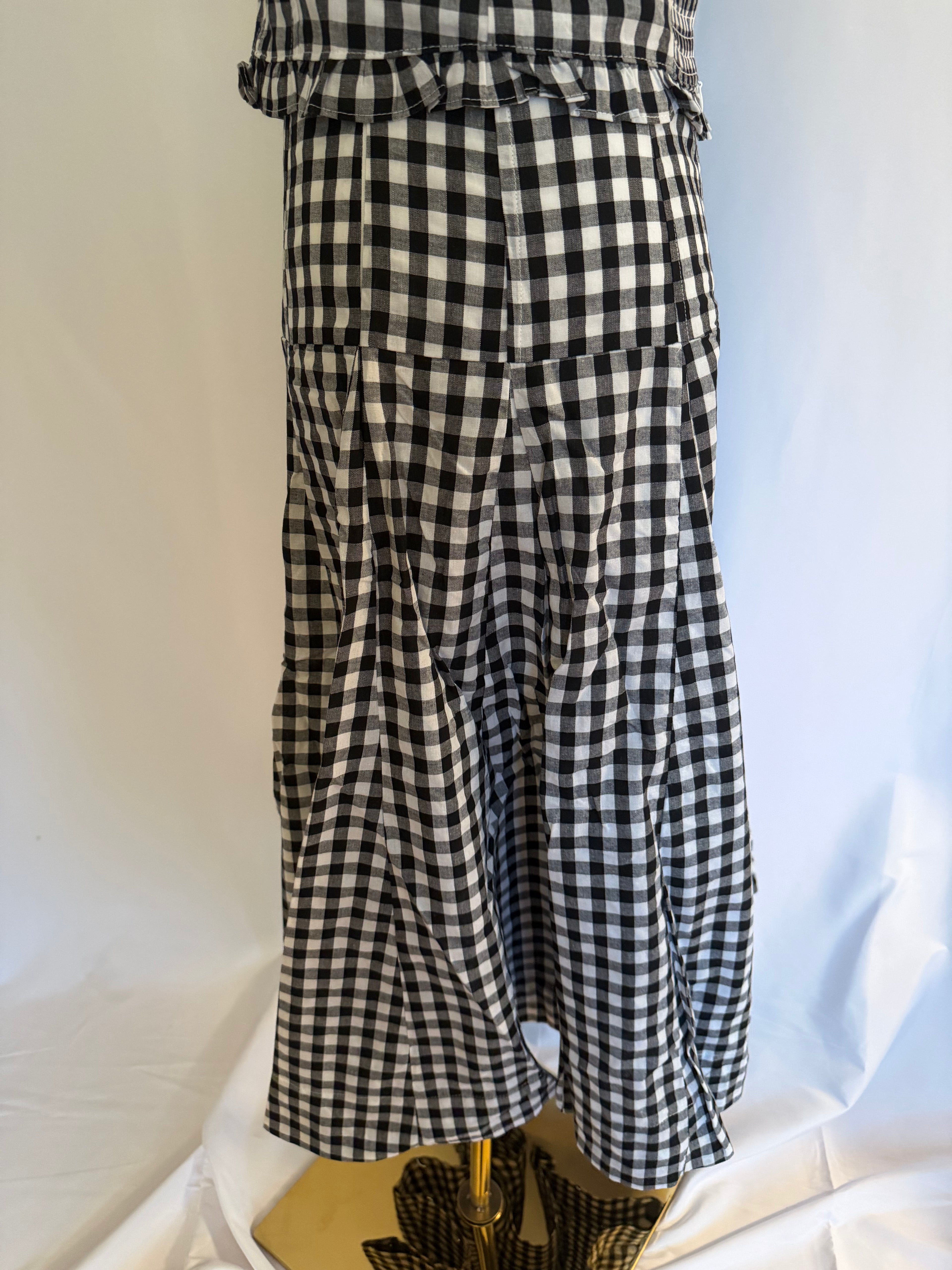 Emma Gingham Midi Skirt