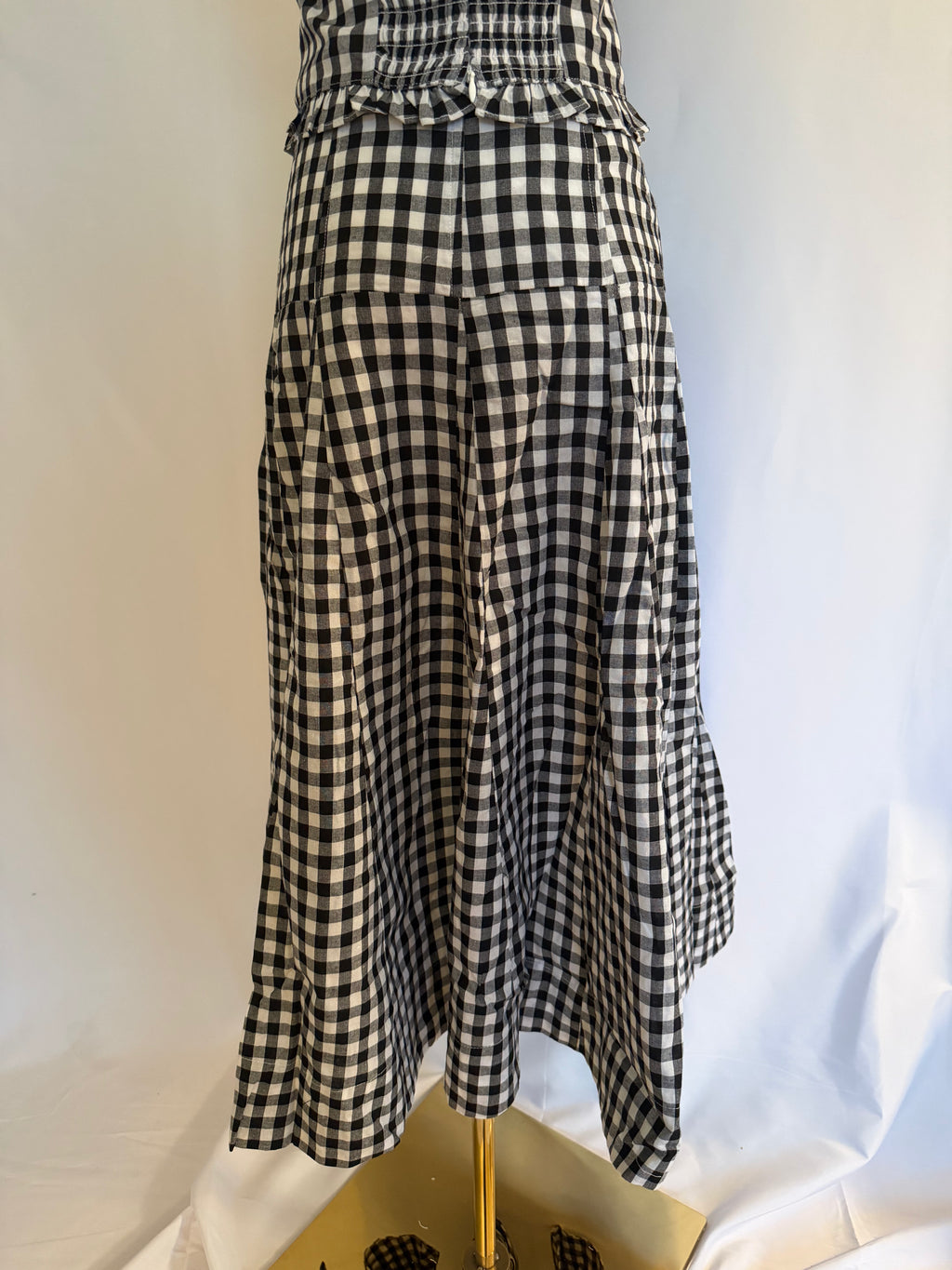 Emma Gingham Midi Skirt