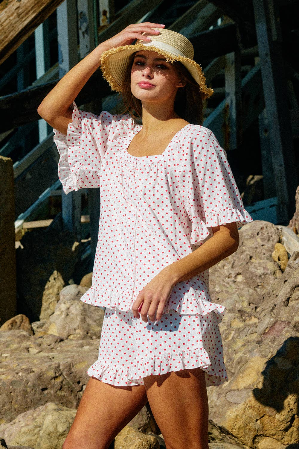 Phoebe Polka Dot Top